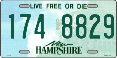 NH license plate 1748829