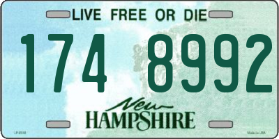 NH license plate 1748992