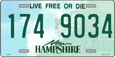 NH license plate 1749034