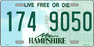 NH license plate 1749050