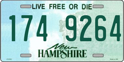 NH license plate 1749264