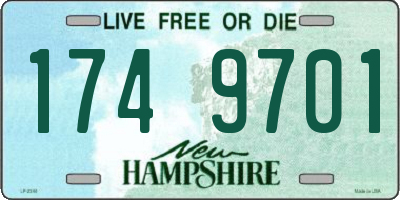 NH license plate 1749701