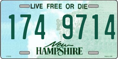 NH license plate 1749714