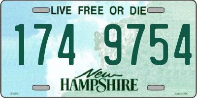 NH license plate 1749754