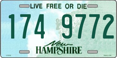 NH license plate 1749772