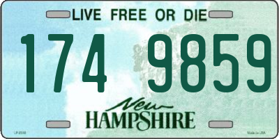 NH license plate 1749859