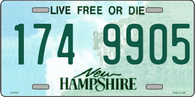 NH license plate 1749905