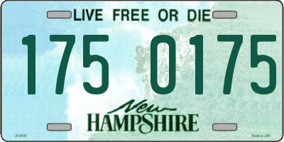 NH license plate 1750175