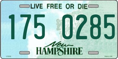 NH license plate 1750285