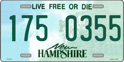NH license plate 1750355