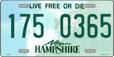 NH license plate 1750365