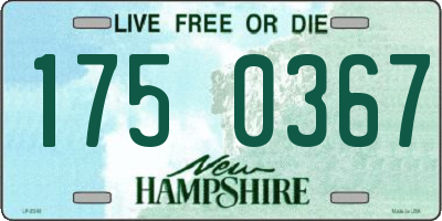 NH license plate 1750367
