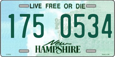 NH license plate 1750534