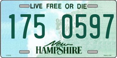 NH license plate 1750597