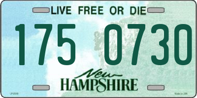 NH license plate 1750730