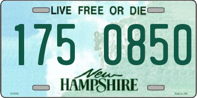 NH license plate 1750850