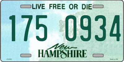 NH license plate 1750934