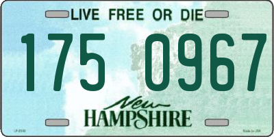 NH license plate 1750967