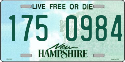 NH license plate 1750984