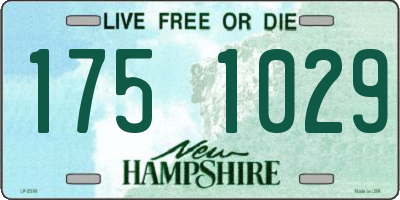 NH license plate 1751029