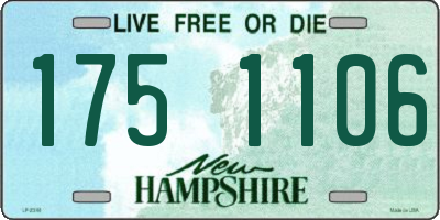 NH license plate 1751106