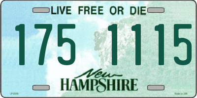 NH license plate 1751115