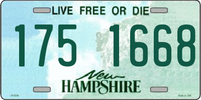 NH license plate 1751668