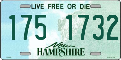 NH license plate 1751732