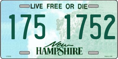 NH license plate 1751752