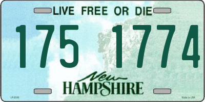 NH license plate 1751774