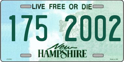 NH license plate 1752002
