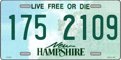 NH license plate 1752109