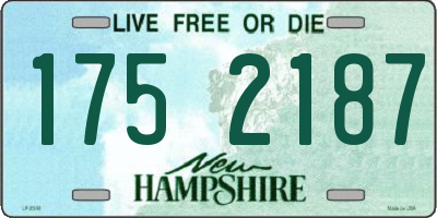 NH license plate 1752187