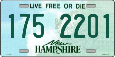 NH license plate 1752201