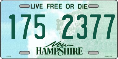 NH license plate 1752377