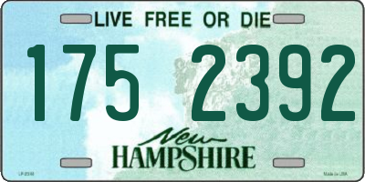NH license plate 1752392