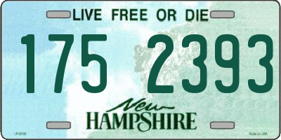 NH license plate 1752393