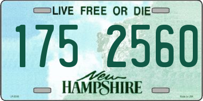 NH license plate 1752560