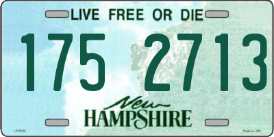NH license plate 1752713