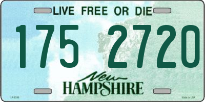 NH license plate 1752720