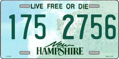 NH license plate 1752756