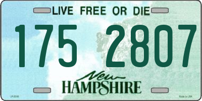 NH license plate 1752807