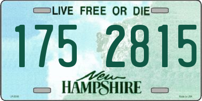 NH license plate 1752815