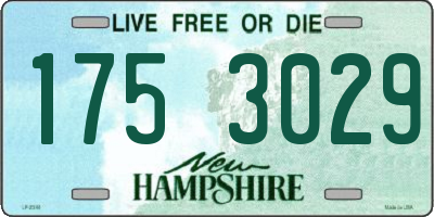 NH license plate 1753029