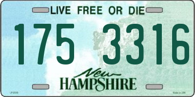 NH license plate 1753316