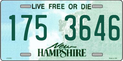 NH license plate 1753646