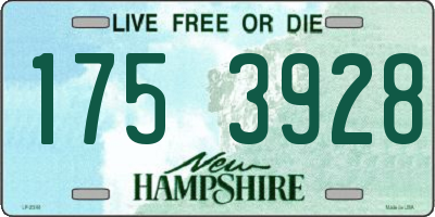 NH license plate 1753928