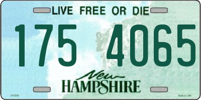 NH license plate 1754065