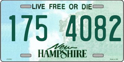 NH license plate 1754082