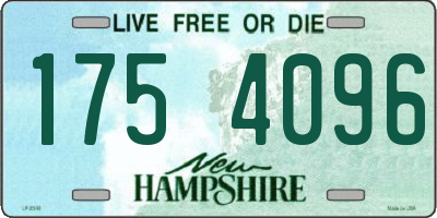 NH license plate 1754096